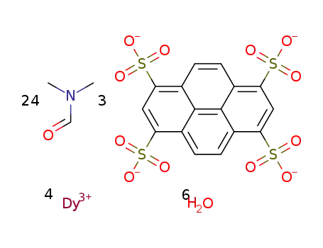 {[Dy4(μ-pyrene-1,3,6,8-tetrasulfonate)(μ4-pyrene-1,3,6,8-tetrasulfonate)2-(DMF)20(H2O)2]*4DMF*4H2O}n
