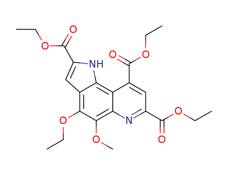 triethyl 4-ethoxy-5-methoxy-1H-pyrrolo(2,3-f)quinoline-2,7,9-tricarboxylate