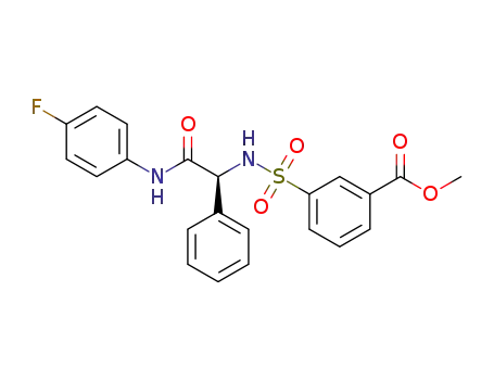 methyl (S)-3-(N-(2-((4-fluorophenyl)amino)-2-oxo-1-phenylethyl)sulfamoyl)benzoate