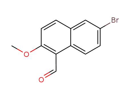 Molecular Structure of 247174-18-1 (6-BROMO-2-METHOXYNAPHTHALENE-1-CARBALDEHYDE)