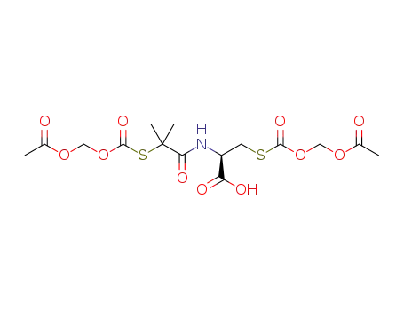 (2R)-3-(acetoxymethoxycarbonylsulfanyl)-2-[[2-(acetoxymethoxycarbonylsulfanyl)-2-methylpropanoyl]amino]propanoic acid