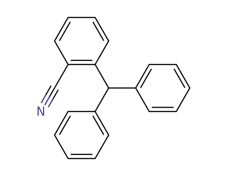 Molecular Structure of 90292-76-5 (Benzonitrile, 2-(diphenylmethyl)-)