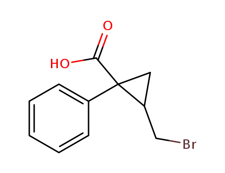 2-(bromomethyl)-1-phenylcyclopropanecarboxylic acid