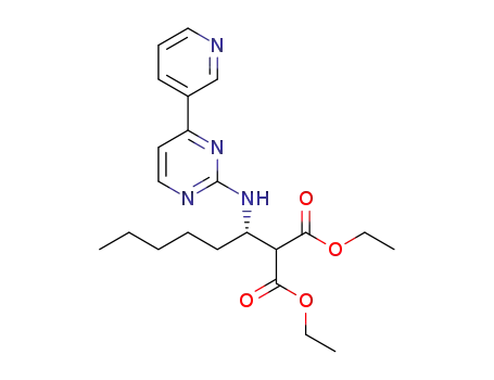 (-)-diethyl 2-(1-((4-(pyridin-3-yl)pyrimidin-2-yl)amino)hexyl)malonate