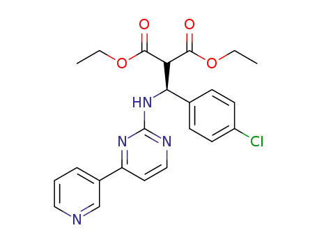 (+)-diethyl 2-((4-chlorophenyl)((4-(pyridin-3-yl)pyrimidin-2-yl)amino)methyl)malonate