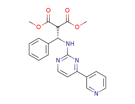 (-)-dimethyl 2-(phenyl((4-(pyridin-3-yl)pyrimidin-2-yl)amino)methyl)malonate