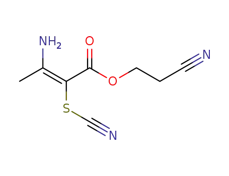2-cyanoethyl (E)-3-amino-2-thiocyanatobut-2-enoate