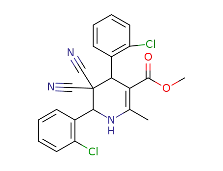 methyl 4,6-bis(2-chlorophenyl)-5,5-dicyano-2-methyl-1,4,5,6-tetrahydropyridine-3-carboxylate