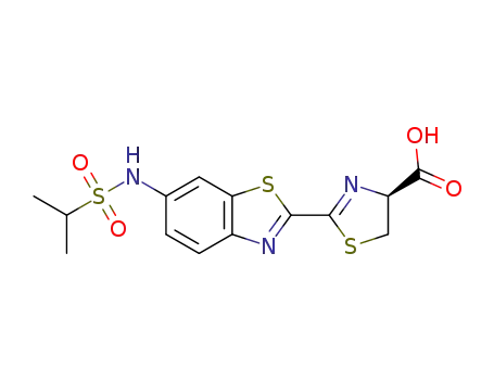 (S)-2-(6-(1-methylethylsulfonamido)benzo[d]thiazol-2-yl)-4,5-dihydrothiazole-4-carboxylic acid