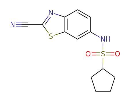 N-(2-cyanobenzo[d]thiazol-6-yl)cyclopentanesulfonamide