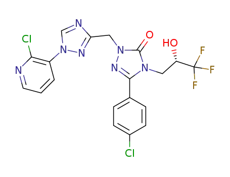 5-(4-chlorophenyl)-2-{[1-(2-chloropyridin-3-yl)-1H-1,2,4-triazol-3-yl]methyl}-4-[(2S)-3,3,3-trifluoro-2-hydroxypropyl]-2,4-dihydro-3H-1,2,4-triazol-3-one