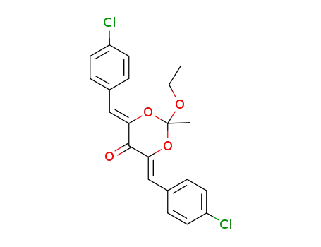 4,6-bis((Z)-4-chlorobenzylidene)-2-ethoxy-2-methyl-1,3-dioxan-5-one