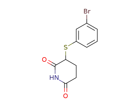 3-((3-bromophenyl)thio)piperidine-2,6-dione