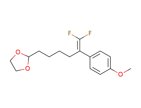 2-(6,6-difluoro-5-(4-methoxyphenyl)hex-5-en-1-yl)-1,3-dioxolane