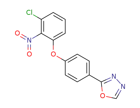 2-(4-(3-chloro-2-nitrophenoxy)phenyl)-1,3,4-oxadiazole