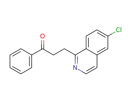 3-(6-chloroisoquinolin-1-yl)-1-phenylpropan-1-one