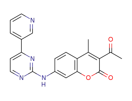 3-acetyl-4-methyl-7-{[4-(pyridin-3-yl)pyrimidin-2-yl]amino}-2H-benzopyran-2-one