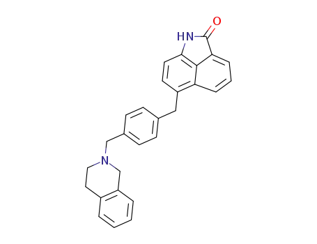 6-[[4-(3,4-dihydro-1H-isoquinolin-2-ylmethyl)phenyl]methyl]-1H-benzo[cd]indol-2-one