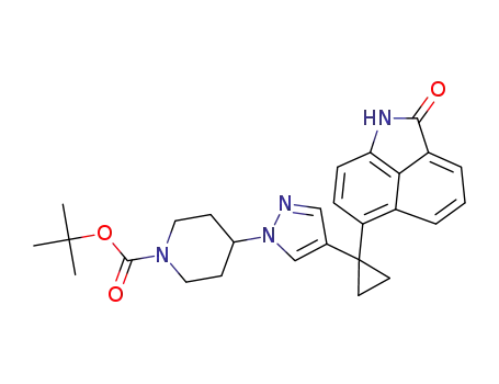 tert-butyl 4-[4-[1-(2-oxo-1H-benzo[cd]indol-6-yl)cyclopropyl]pyrazol-1-yl]piperidine-1-carboxylate