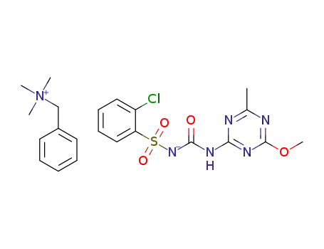 benzyltrimethylammonium chlorsulfuron