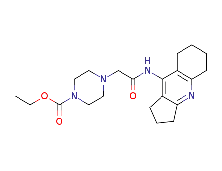4-[(2,3,5,6,7,8-hexahydro-1H-cyclopenta[b]quinolin-9-ylcarbamoyl)methyl]piperazine-1-carboxylic acid ethyl ester