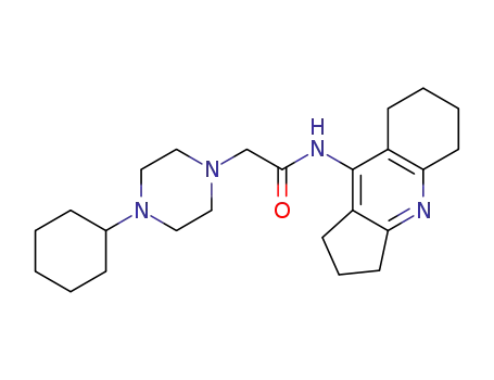 N-(2,3,5,6,7,8-hexahydro-1H-cyclopenta[b]quinolin-9-yl)-2-(4-cyclohexylpiperazin-1-yl)acetamide