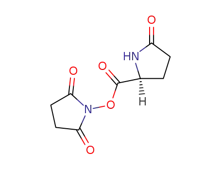 Molecular Structure of 59850-85-0 (2,5-Pyrrolidinedione, 1-[[(5-oxo-2-pyrrolidinyl)carbonyl]oxy]-, (S)-)
