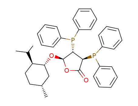 (3S,4S,5R)-3,4-Bis-diphenylphosphanyl-5-((1R,2S,5R)-2-isopropyl-5-methyl-cyclohexyloxy)-dihydro-furan-2-one