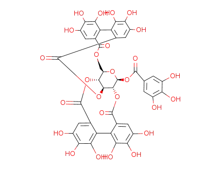 1-O-galloyl-2,4;3,6-bis-(R)-4,5,6,4,5,6-hexahydroxydiphenoyl-β-D-glucose
