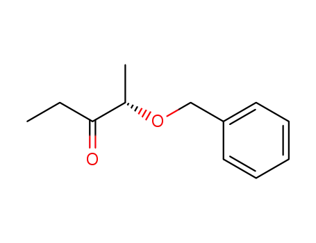 Molecular Structure of 132489-33-9 (3-Pentanone, 2-(phenylmethoxy)-, (2S)-)