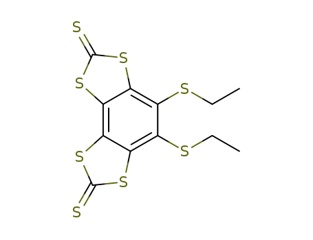 4,5-Bis-ethylsulfanyl-benzo[1,2-d;3,4-d']bis[1,3]dithiole-2,7-dithione