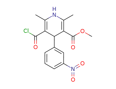 1,4-dihydro-2,6-dimethyl-3-methoxycarbonyl-4-(3-nitrophenyl)-pyridine-5-carboxylic acid chloride