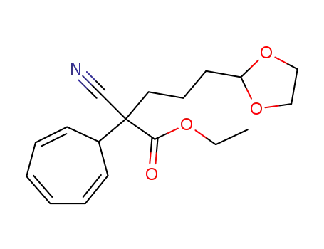 2-Cyano-2-cyclohepta-2,4,6-trienyl-5-[1,3]dioxolan-2-yl-pentanoic acid ethyl ester