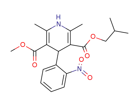 3,5-Pyridinedicarboxylicacid, 1,4-dihydro-2,6-dimethyl-4-(2-nitrophenyl)-, 3-methyl 5-(2-methylpropyl)ester