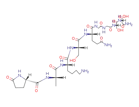 pyroglutamyl-alanyl-lysyl-seryl-glutaminyl-glycyl-glycyl-seryl-asparagine