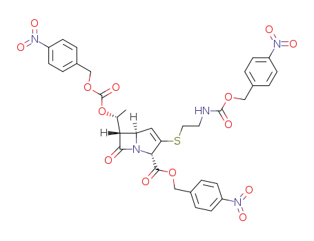 (2S,5S,6S)-3-[2-(4-Nitro-benzyloxycarbonylamino)-ethylsulfanyl]-6-[(R)-1-(4-nitro-benzyloxycarbonyloxy)-ethyl]-7-oxo-1-aza-bicyclo[3.2.0]hept-3-ene-2-carboxylic acid 4-nitro-benzyl ester