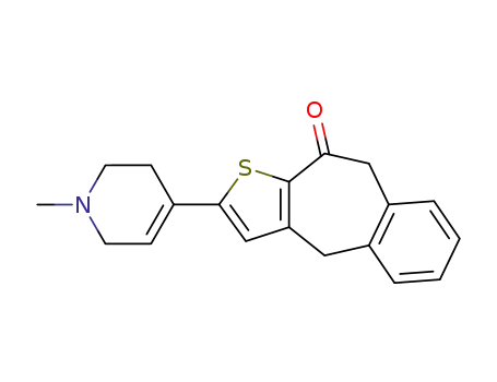 2-(1-methyl-4-piperylid-3-ene)-9,10-dihydro-4H-benzo<4,5>cyclohepta<1,2-b>thiophen-10-one