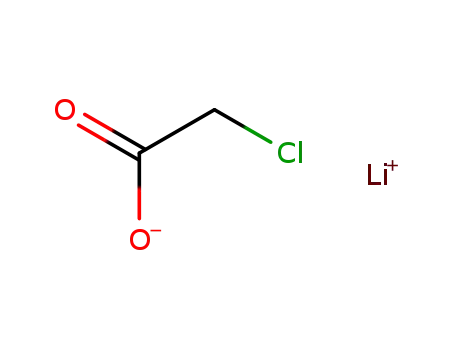 Molecular Structure of 19326-51-3 (Acetic acid, chloro-, lithium salt)