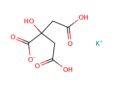 Molecular Structure of 866-83-1 (POTASSIUM DIHYDROGEN CITRATE)