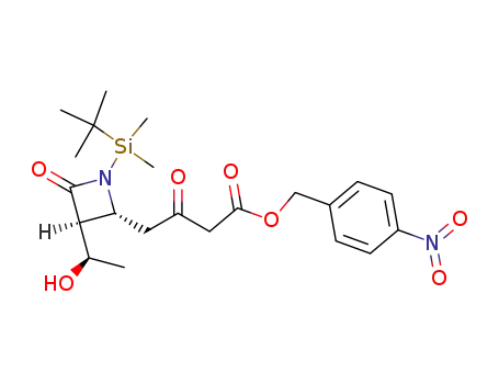 (3S,4R)-1-(t-butyldimethylsilyl)-3-[(R)-1-hydroxyethyl]-4-(3-p-nitrobenzyloxycarbonyl-2-oxopropyl)-azetidin-2-one