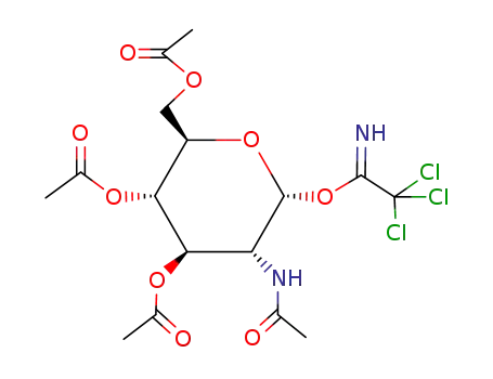 O-(2-Acetamido-3,4,6-tri-O-acetyl-2-desoxy-α-D-glucopyranosyl)trichloracetimidat