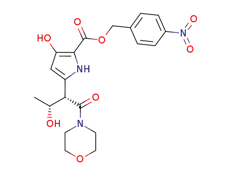 3-Hydroxy-5-[(1S,2R)-2-hydroxy-1-(morpholine-4-carbonyl)-propyl]-1H-pyrrole-2-carboxylic acid 4-nitro-benzyl ester