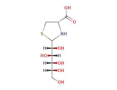 (4S-)-2-(D-gluco-1,2,3,4,5-Pentahydroxypentyl)-4-thiazolidincarbonsaeure