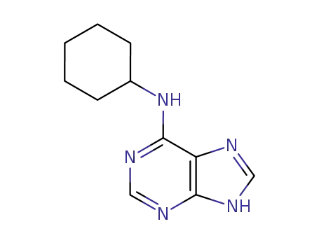Molecular Structure of 7674-45-5 (N-cyclohexyl-7H-purin-6-amine)