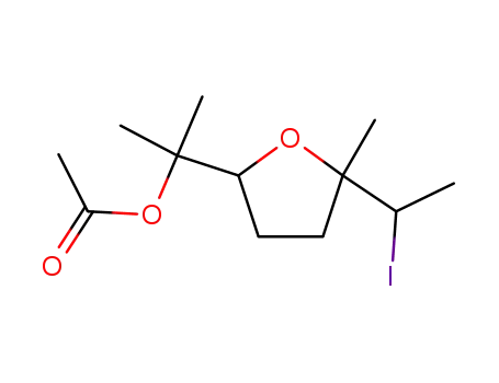 Acetic acid 1-[5-(1-iodo-ethyl)-5-methyl-tetrahydro-furan-2-yl]-1-methyl-ethyl ester