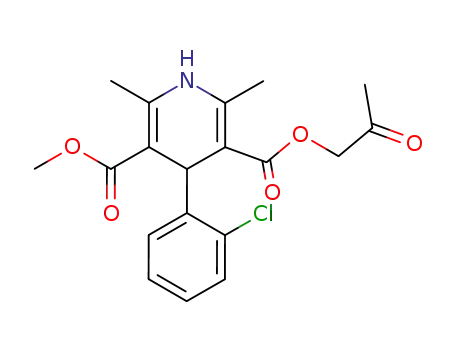 4-(2-Chloro-phenyl)-2,6-dimethyl-1,4-dihydro-pyridine-3,5-dicarboxylic acid 3-methyl ester 5-(2-oxo-propyl) ester