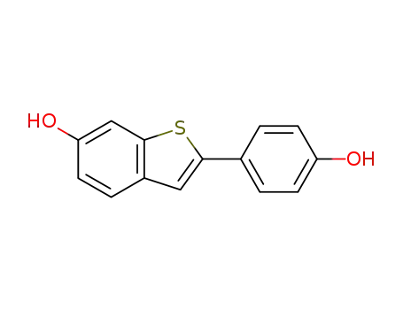 Molecular Structure of 63676-22-2 (2-(4-Hydroxyphenyl)benzo[b]thiophene-6-ol)