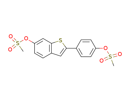 6-[(Methylsulfonyl)oxy]-2-{4-[(methylsulfonyl)oxy]phenyl}benzo[b]thiophene
