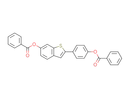 Molecular Structure of 84449-64-9 (2-[4-(Benzoyloxy)phenyl]benzo[b]thiophene-6-ol 6-benzoate)