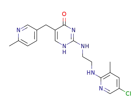 2-[2-(5-chloro-3-methylpyrid-2-ylamino)ethylamino]-5-(6-methylpyrid-3-ylmethyl)-4-pyrimidone